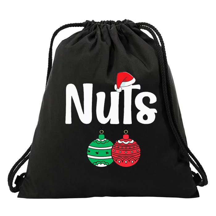 Chestnuts Matching Family Funny Chest Nuts Christmas Couples Drawstring Bag