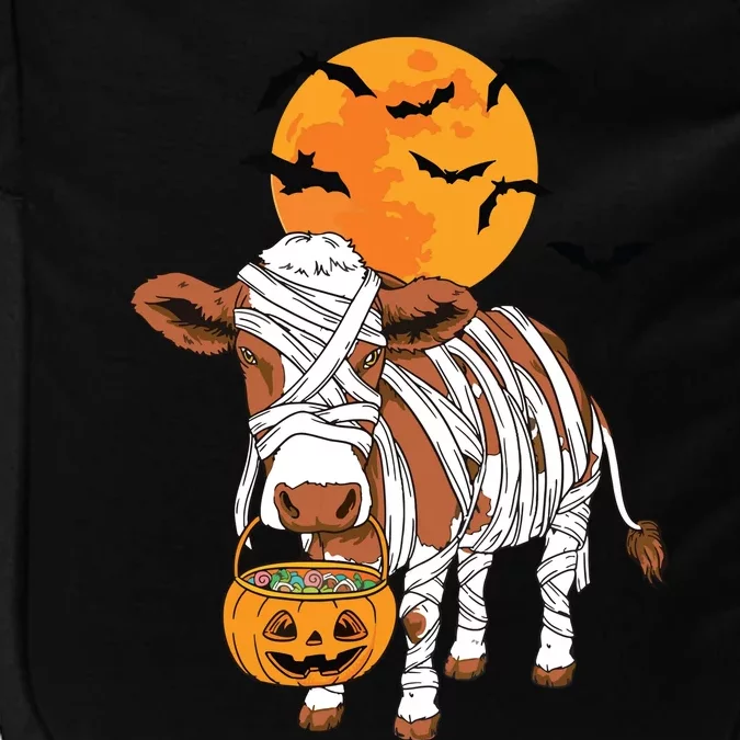 Cow Mummy Funny Halloween Farmer Impact Tech Backpack