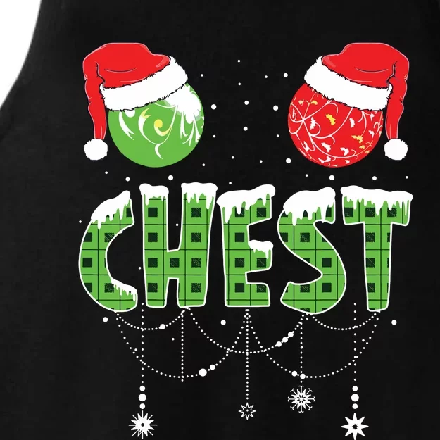 Chestnuts Matching Family Funny Chest Nuts Christmas Couples Ladies Tri-Blend Wicking Tank