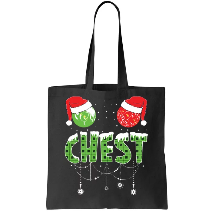 Chestnuts Matching Family Funny Chest Nuts Christmas Couples Tote Bag