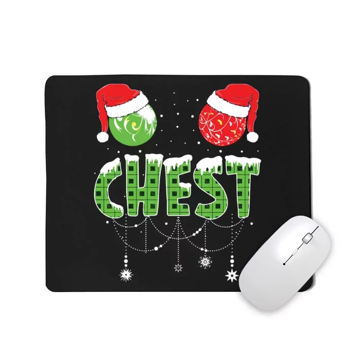 Chestnuts Matching Family Funny Chest Nuts Christmas Couples Mousepad