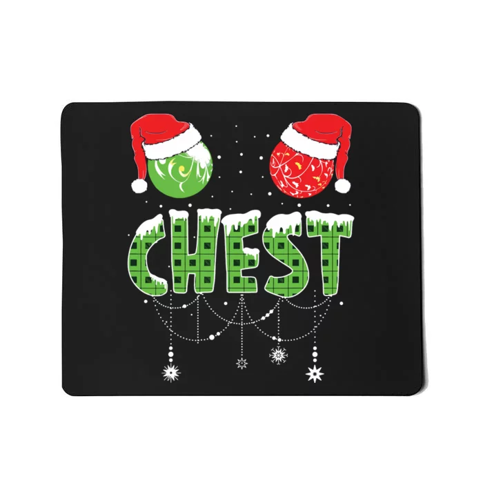 Chestnuts Matching Family Funny Chest Nuts Christmas Couples Mousepad