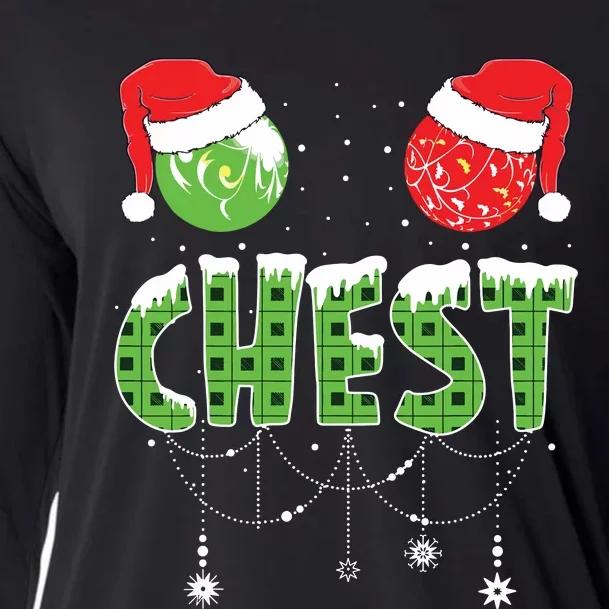 Chestnuts Matching Family Funny Chest Nuts Christmas Couples Cooling Performance Long Sleeve Crew