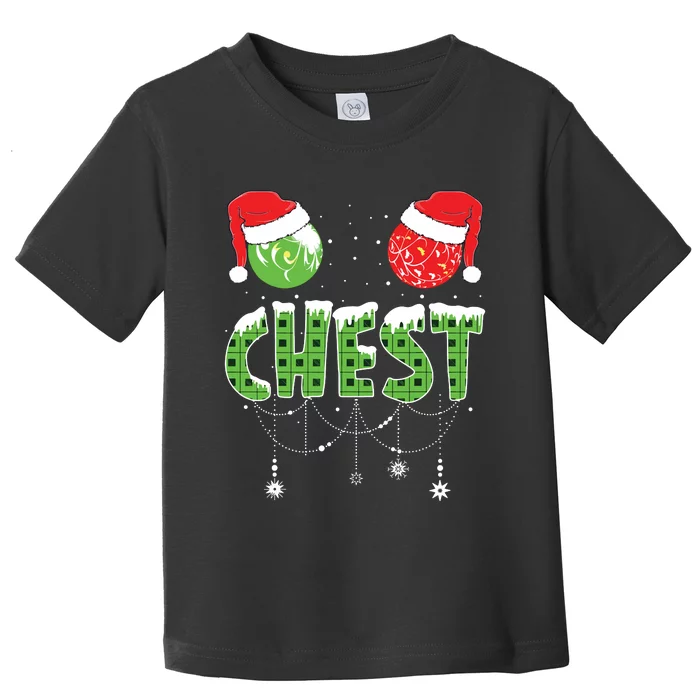 Chestnuts Matching Family Funny Chest Nuts Christmas Couples Toddler T-Shirt