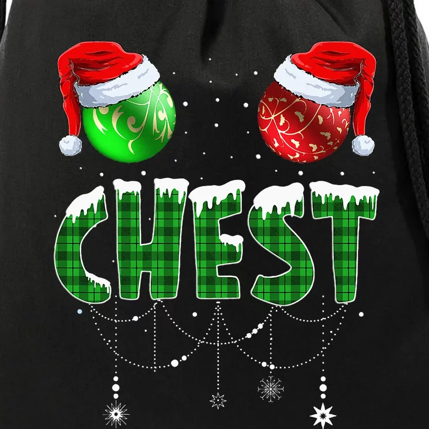 Chestnuts Matching Family Funny Chest Nuts Christmas Couples Drawstring Bag