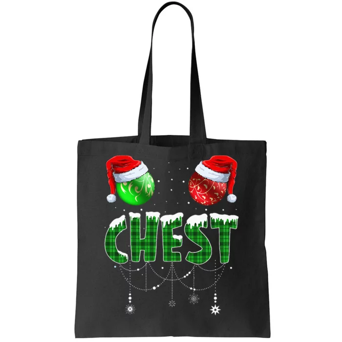 Chestnuts Matching Family Funny Chest Nuts Christmas Couples Tote Bag