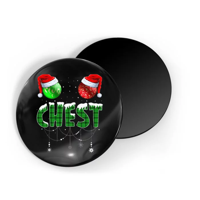 Chestnuts Matching Family Funny Chest Nuts Christmas Couples Magnet