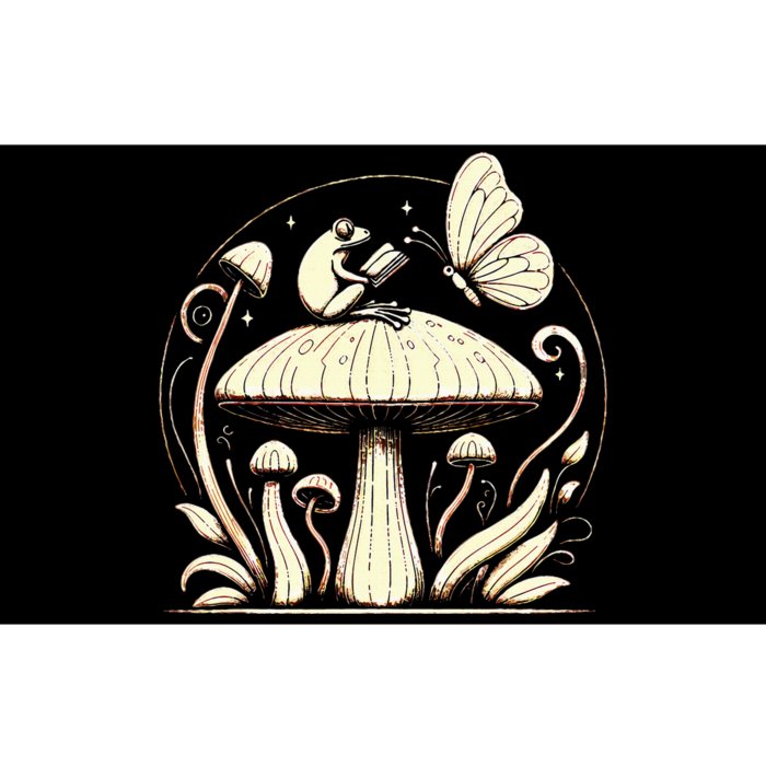 Cottagecore Mushroom Frog Dark Academia Women Goblincore Bumper Sticker