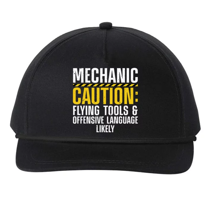 Cool Mechanic For Men Drag Race Automobile Garage Enthusiast Snapback Five-Panel Rope Hat