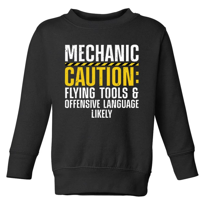 Cool Mechanic For Men Drag Race Automobile Garage Enthusiast Toddler Sweatshirt