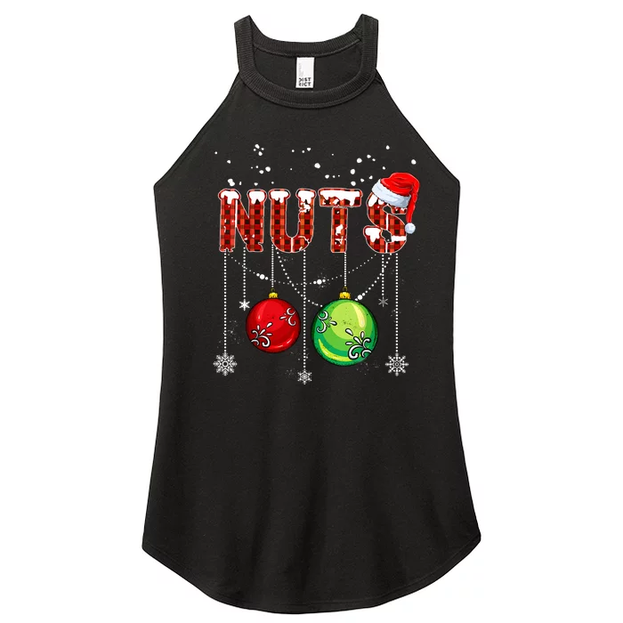 Chestnuts Matching Family Funny Chest Nuts Christmas Couples Women’s Perfect Tri Rocker Tank