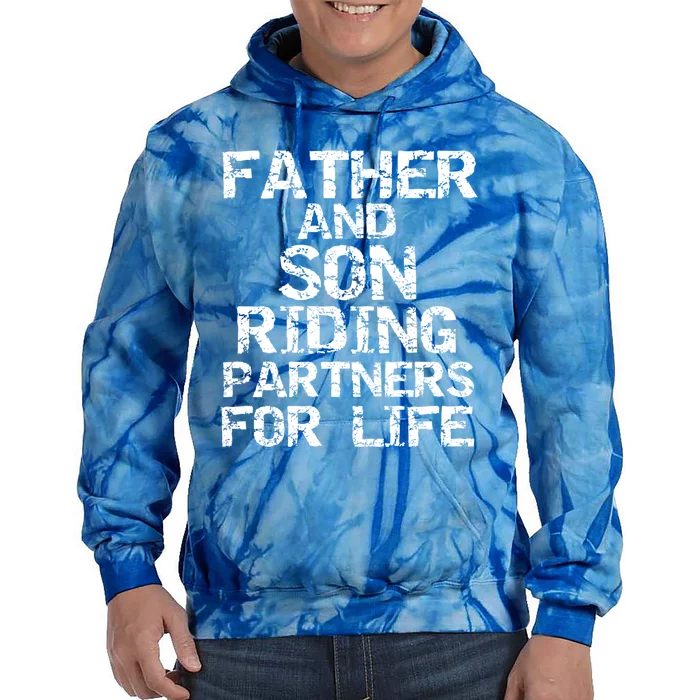 Cycling Matching Father And Son Riding Partners For Life Meaningful Gift Tie Dye Hoodie