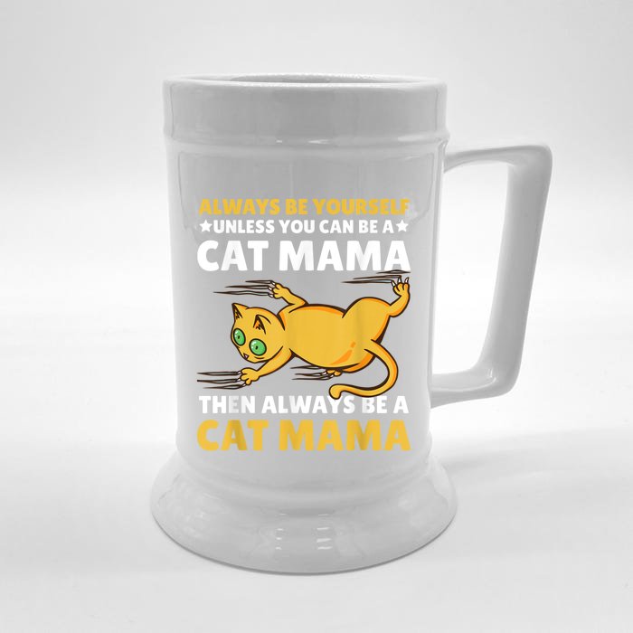 Cat Mama For Mothersday For All Mother Front & Back Beer Stein