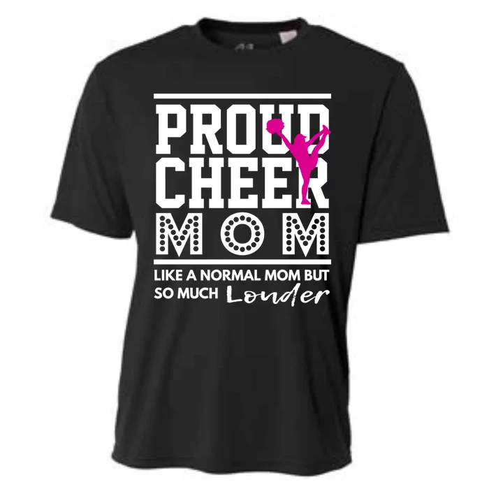 Cheerleading Mom Funny Gift Proud Cheer Mom Gift Cooling Performance Crew T-Shirt