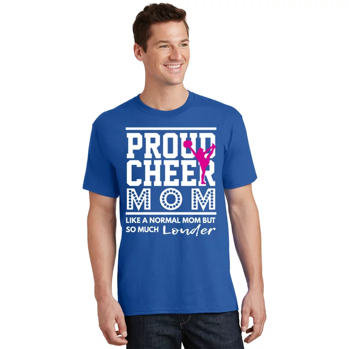 Cheerleading Mom Funny Gift Proud Cheer Mom Gift T-Shirt