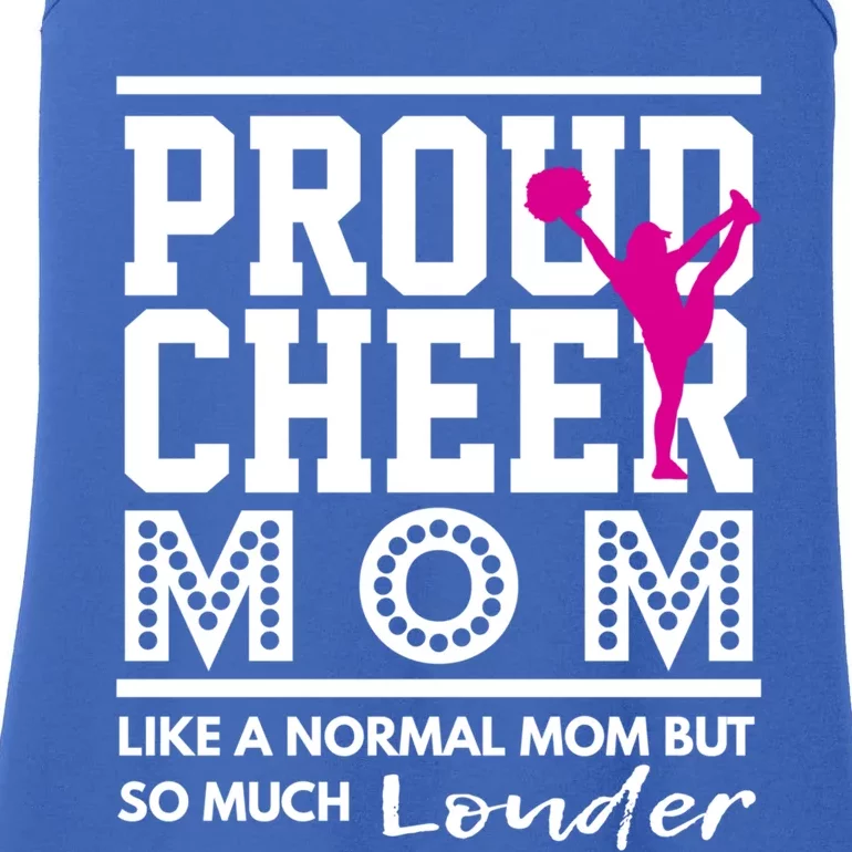 Cheerleading Mom Funny Gift Proud Cheer Mom Gift Ladies Essential Tank