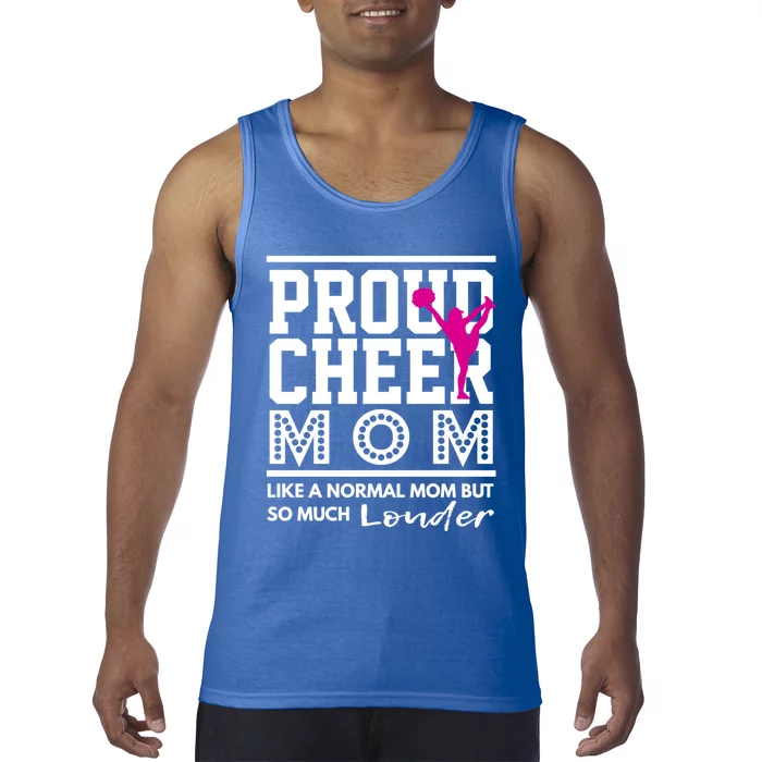 Cheerleading Mom Funny Gift Proud Cheer Mom Gift Tank Top