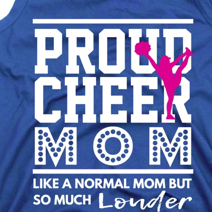 Cheerleading Mom Funny Gift Proud Cheer Mom Gift Tank Top