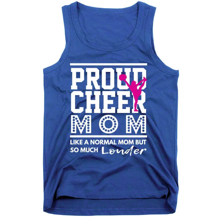 Cheerleading Mom Funny Gift Proud Cheer Mom Gift Tank Top