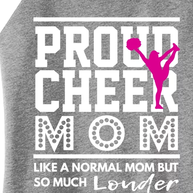 Cheerleading Mom Funny Gift Proud Cheer Mom Gift Women’s Perfect Tri Rocker Tank