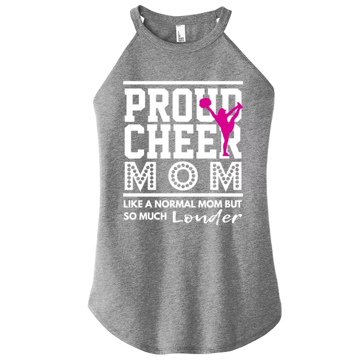 Cheerleading Mom Funny Gift Proud Cheer Mom Gift Women’s Perfect Tri Rocker Tank