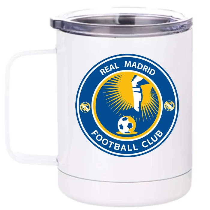 Cool Madrid Football Club Front & Back 12oz Stainless Steel Tumbler Cup