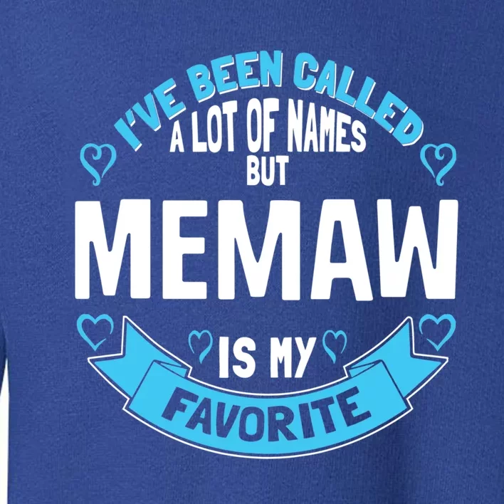 Cute Memaw For Grandmother Gift For Memaw! Meaningful Gift Toddler Sweatshirt