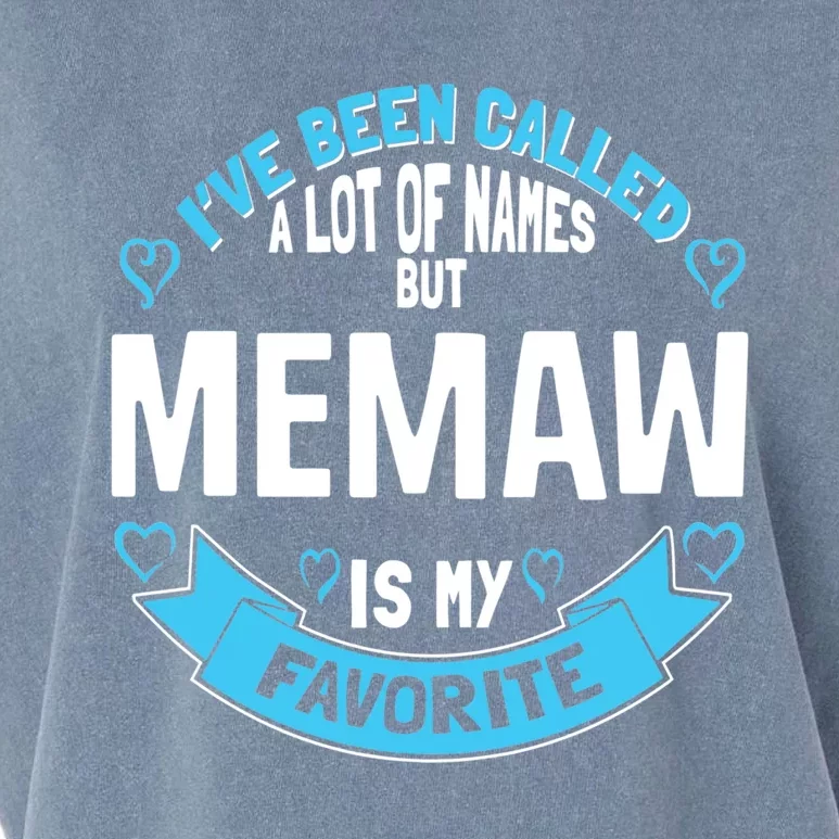 Cute Memaw For Grandmother Gift For Memaw! Meaningful Gift Garment-Dyed Women's Muscle Tee