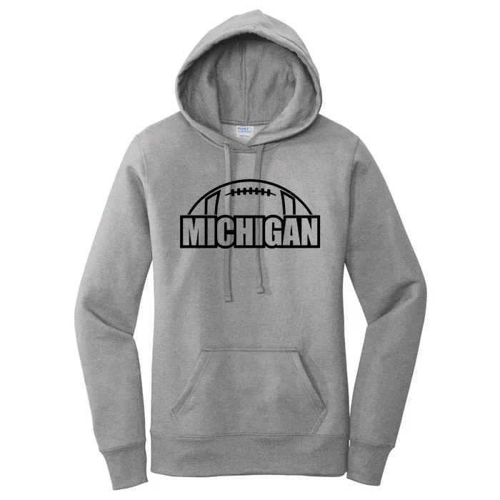 Cool Michigan Football Women's Pullover Hoodie