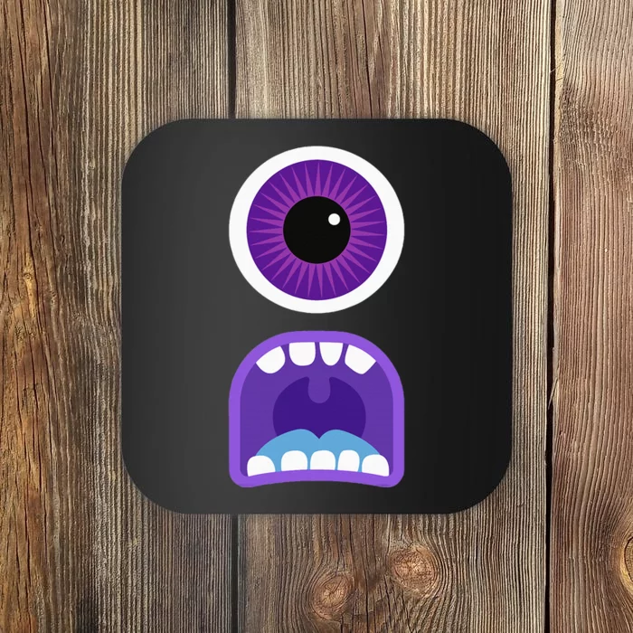 Cute Monster Face Costume Halloween Coaster