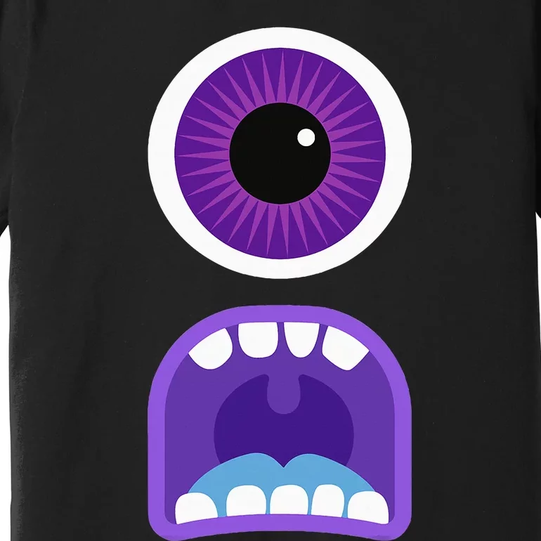 Cute Monster Face Costume Halloween Premium T-Shirt