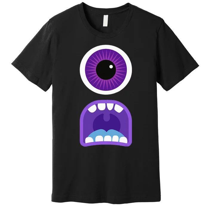 Cute Monster Face Costume Halloween Premium T-Shirt