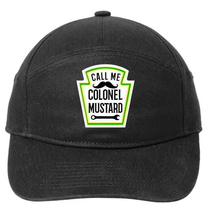 Colonel Mustard Funny Halloween Mustard 7-Panel Snapback Hat