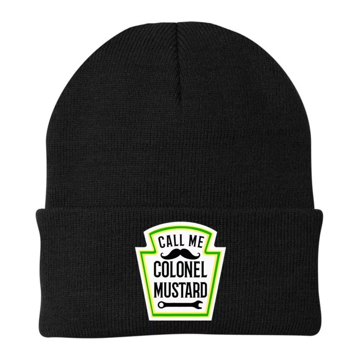 Colonel Mustard Funny Halloween Mustard Knit Cap Winter Beanie