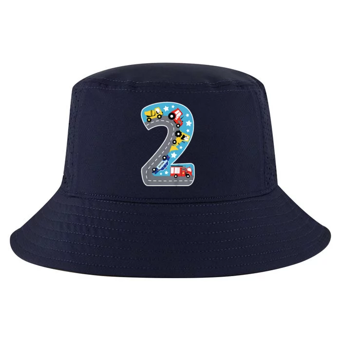 Construction Machines Fire Brigade Police 2nd Birthday Cool Comfort Performance Bucket Hat