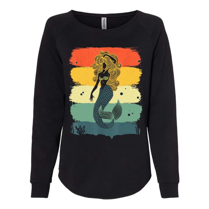 Cool Mermaid For Kids Women Under Sea Mermaids Merman Womens California Wash Sweatshirt