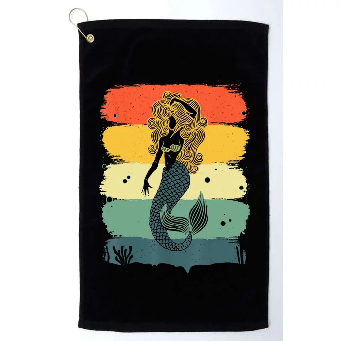 Cool Mermaid For Kids Women Under Sea Mermaids Merman Platinum Collection Golf Towel