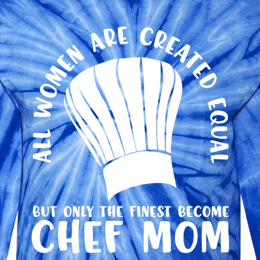 Chef Mom Funny Cook Cooking Mothers Day Baking Culinary Mama Gift Tie-Dye Long Sleeve Shirt