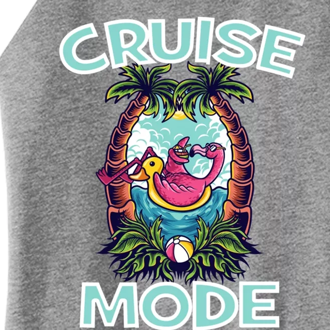 Cruise Mode Family Vacation Funny Ship Cruising Gift Women’s Perfect Tri Rocker Tank