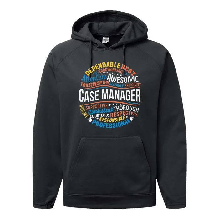 Case Manager Funny Week Appreciation Performance Fleece Hoodie