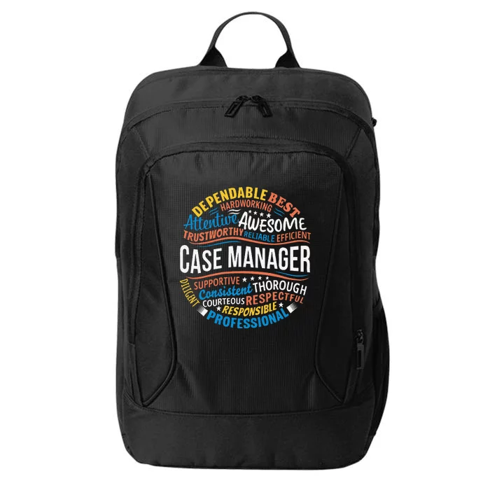 Case Manager Funny Week Appreciation City Backpack