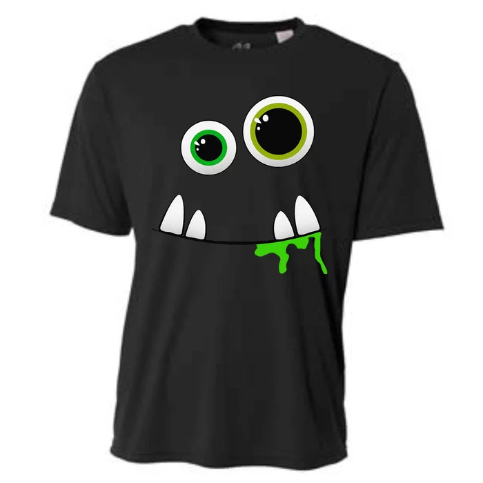 Cute Monster Face Halloween Group Costume Gift Cooling Performance Crew T-Shirt