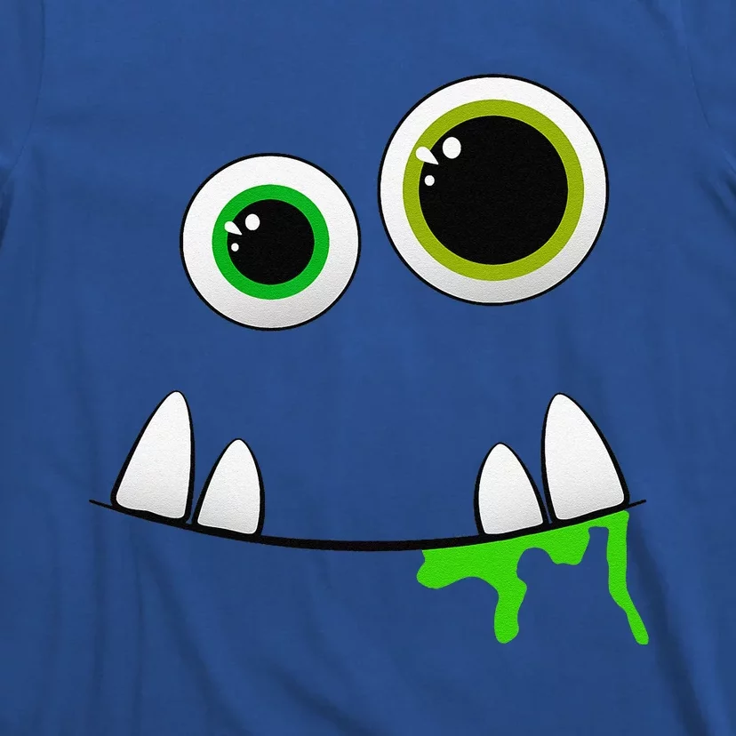 Cute Monster Face Halloween Group Costume Gift T-Shirt