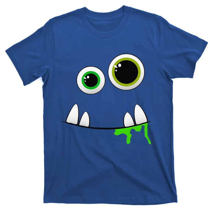 Cute Monster Face Halloween Group Costume Gift T-Shirt