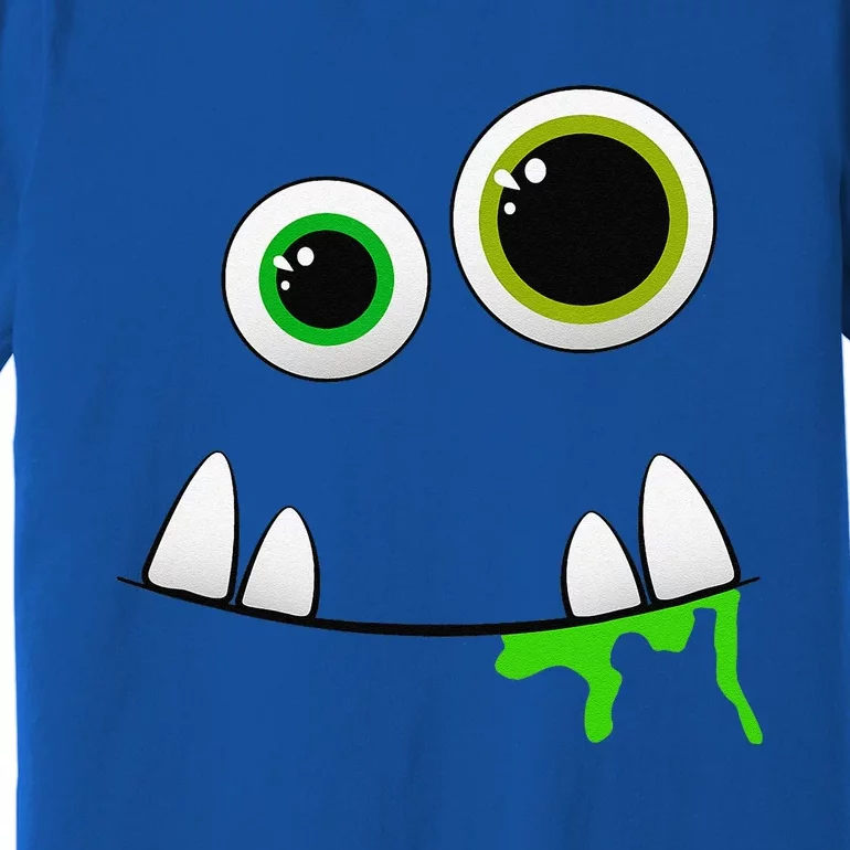 Cute Monster Face Halloween Group Costume Gift Premium T-Shirt