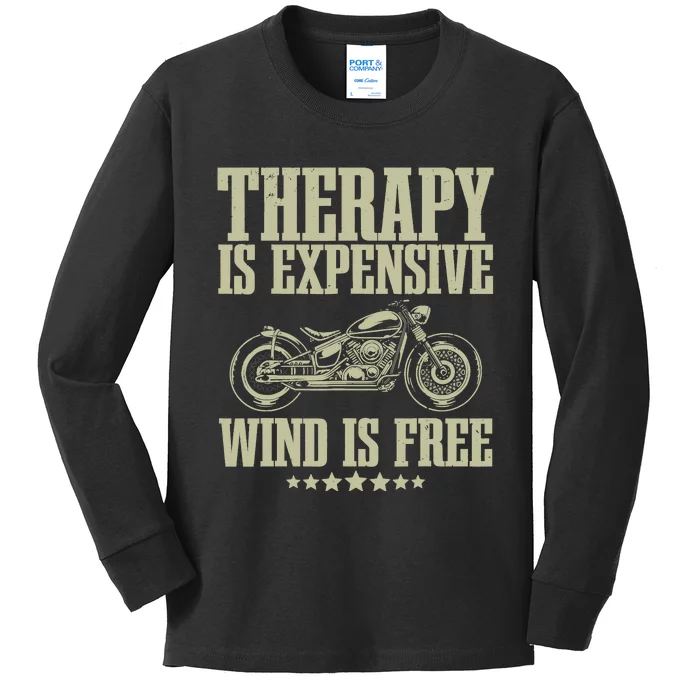 Cool Motorcycle For Wo Motorcycle Lovers Bike Rider Kids Long Sleeve Shirt