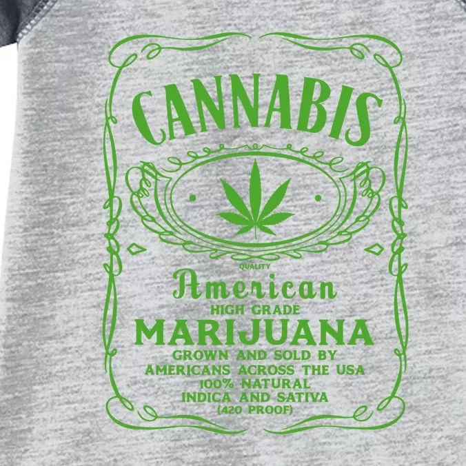 Cannabis Marijuana Funny Infant Baby Jersey Bodysuit