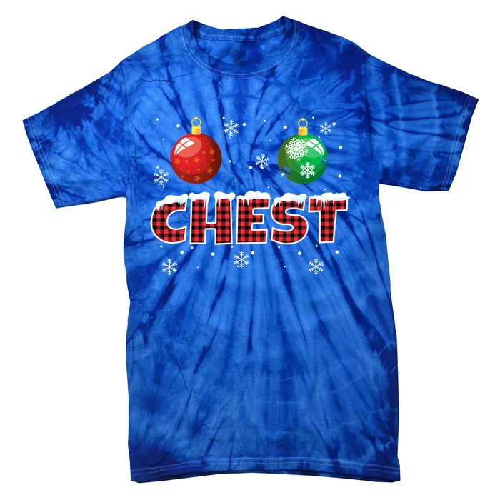 Chestnuts Matching Family Funny Chest Nuts Christmas Couples Gift Tie-Dye T-Shirt