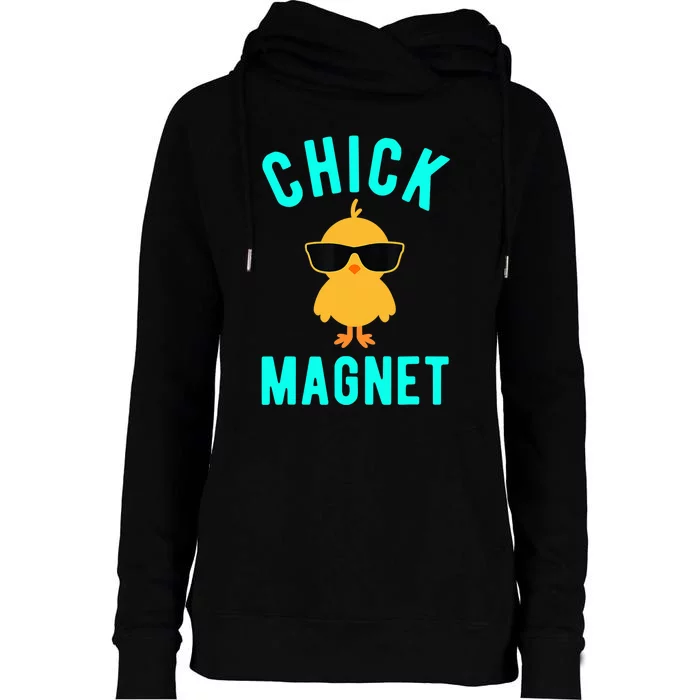 Chick Magnet Funny Easter For Boy Womens Funnel Neck Pullover Hood