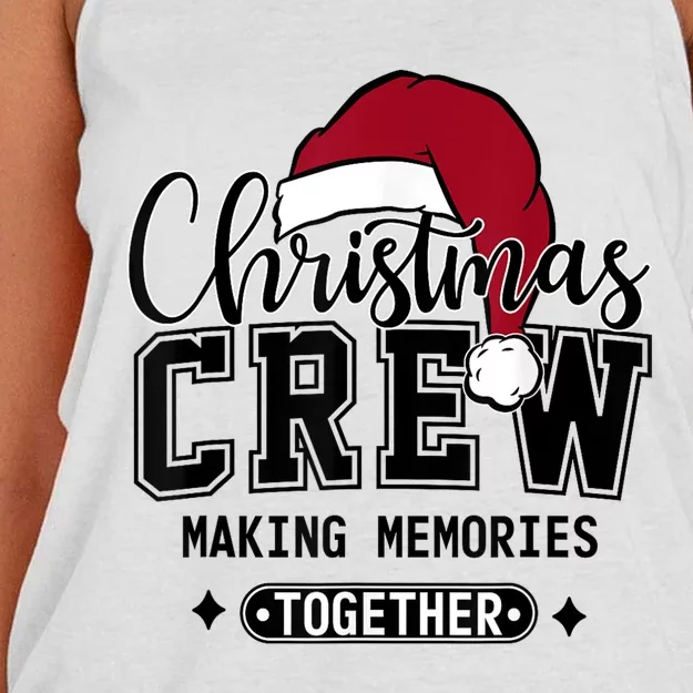 Christmas Matching Family Crew Making Memories Together Gift Women's Knotted Racerback Tank